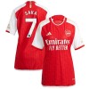 Arsenal 2023-24 Saka 7 Fodboldtrøjer Dame Hjemme Kort ærmer